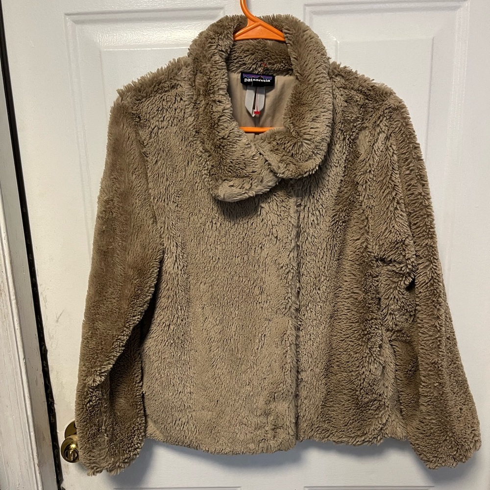 Patagonia Tan Teddy Jacket